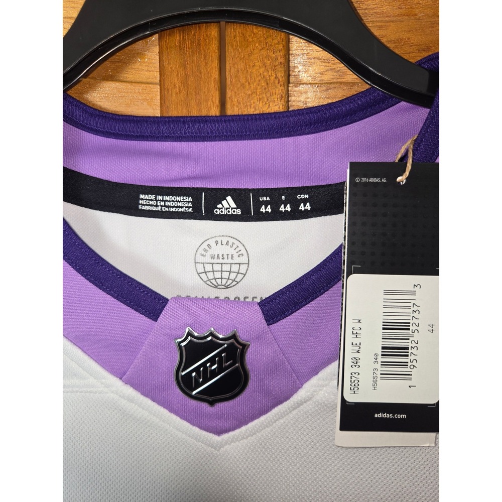 Winnipeg Jets Adidas Authentic Hockey Fights Cancer Jersey White Mens 44 - Picture 3 of 7